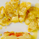 Sformato Di Zucca Con Mostarda Mantovana, Ravioli Di Faraona Arrosto
