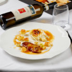 Scaloppa Di Fegato D’oca Al Passito Di Romagna Con Catalana Di Parmigiano e Panbrioches